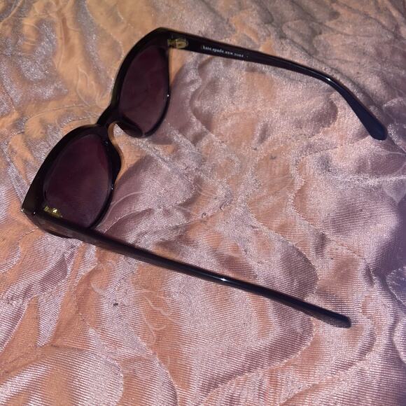 Kate Spade Samantha/s 8079O Black‎ Round Cat Eye Gray Sunglasses 54-20 140 - Picture 7 of 9